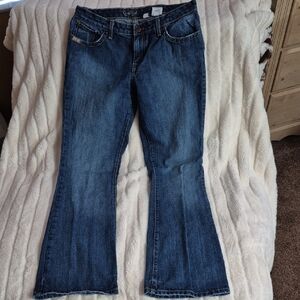 Cruel Girl Dark Blue boot Cut Jeans.  Size 9 Women.